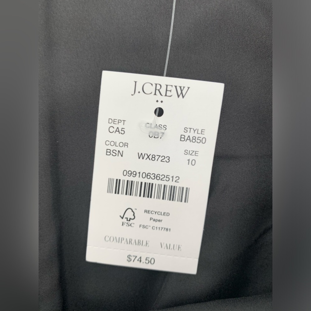 J. Crew Navy Blue and Dark Green A-Line Tartan Skirt Size 10 - Picture 7 of 9